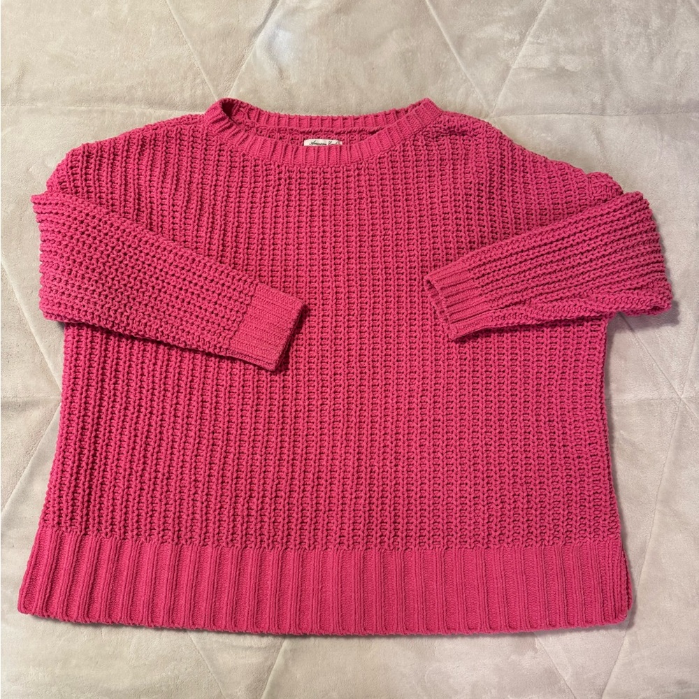 Women's Pink Knit Sweater